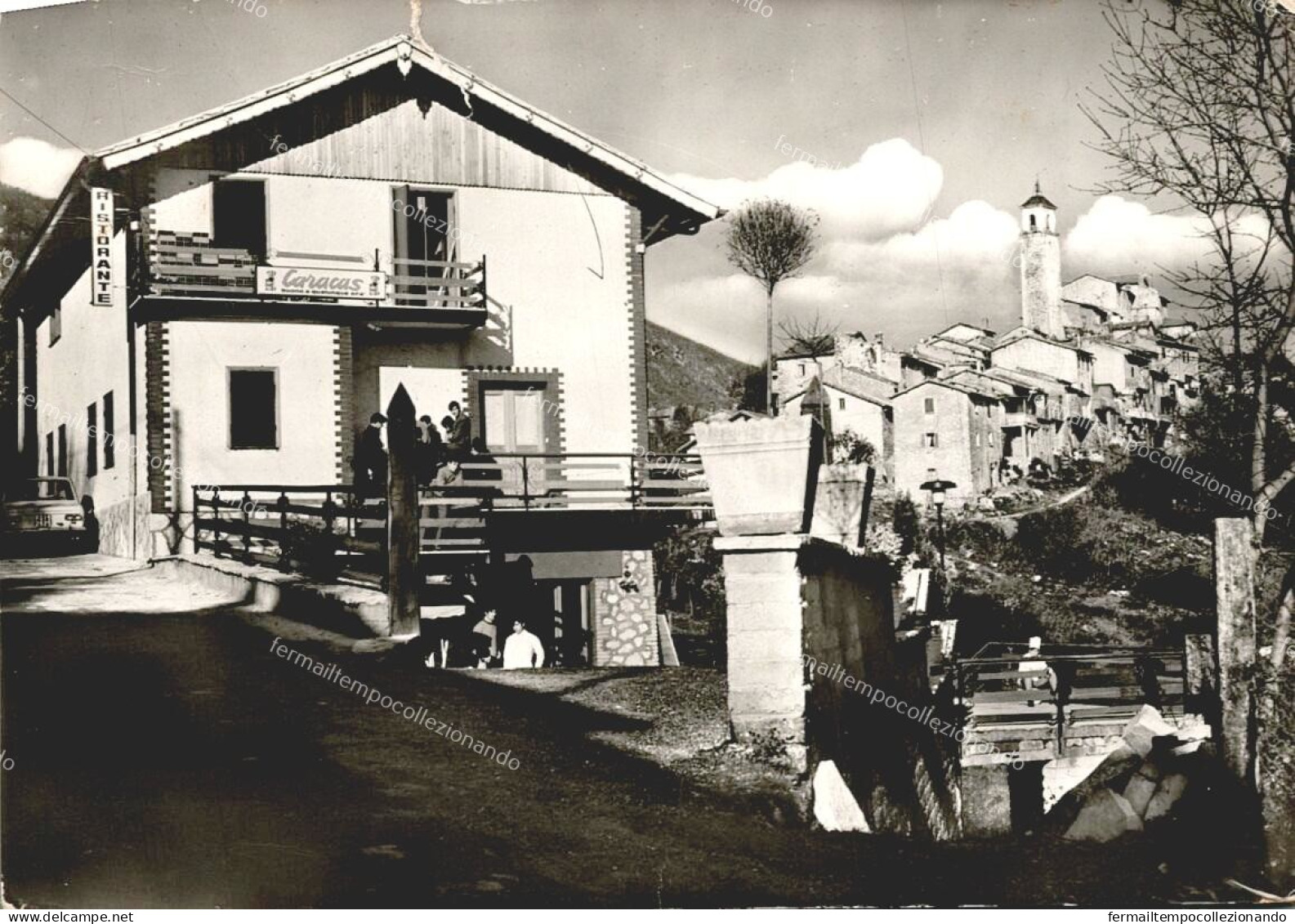 ea668 cartolina greccio,ristorante le terrazze,provincia di rieti