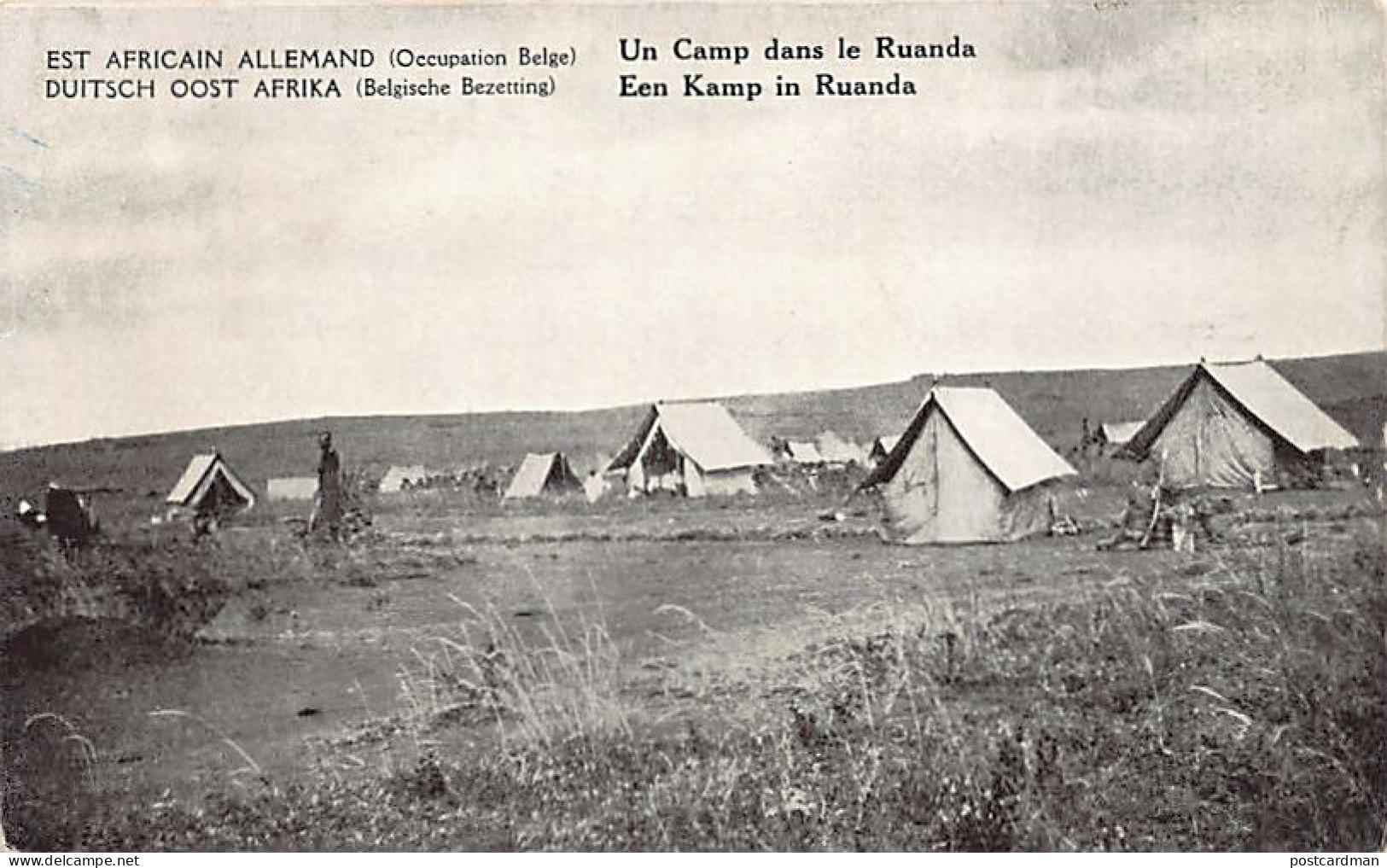 East African campaign (World War I) - A camp in Ruanda (Rwanda) - Publ. unknown
