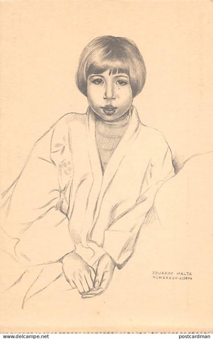 TIMOR - Eugénia, mixed-race Timorese woman, after a drawing by Eduardo Malta for the Portuguese Empire Pavilion at the I