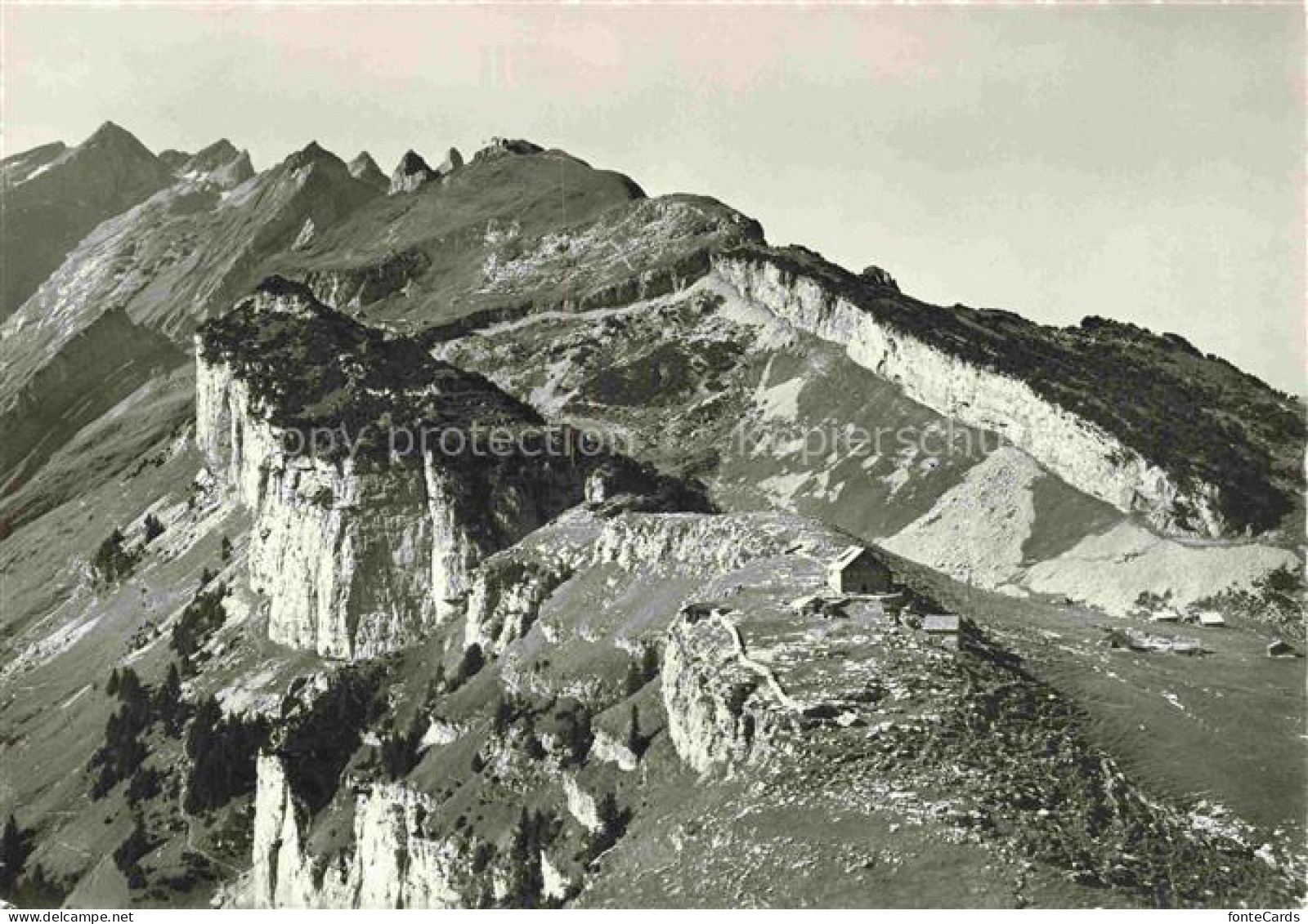 Ebenalp 1641m Saentis Appenzell AI Ebenalp Schaefler Saentis Felsen Berggipfel A