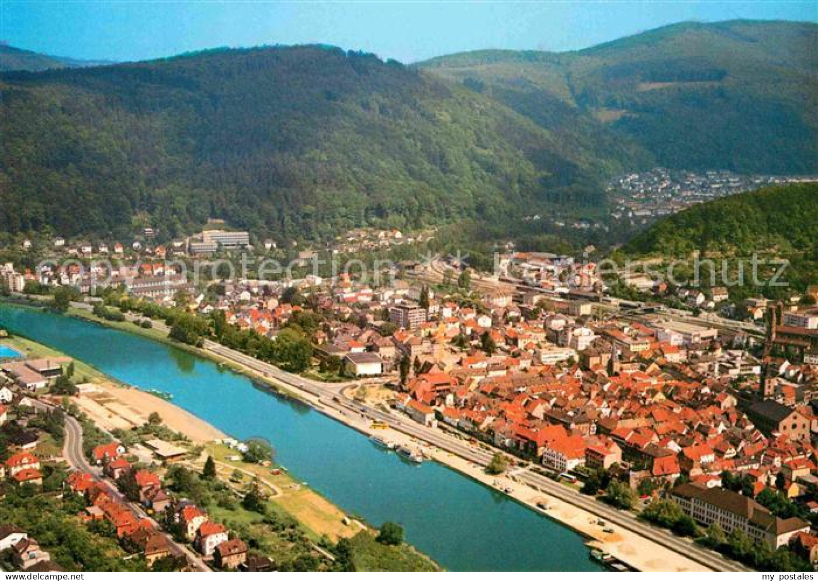 Eberbach Neckar Fliegeraufnahme