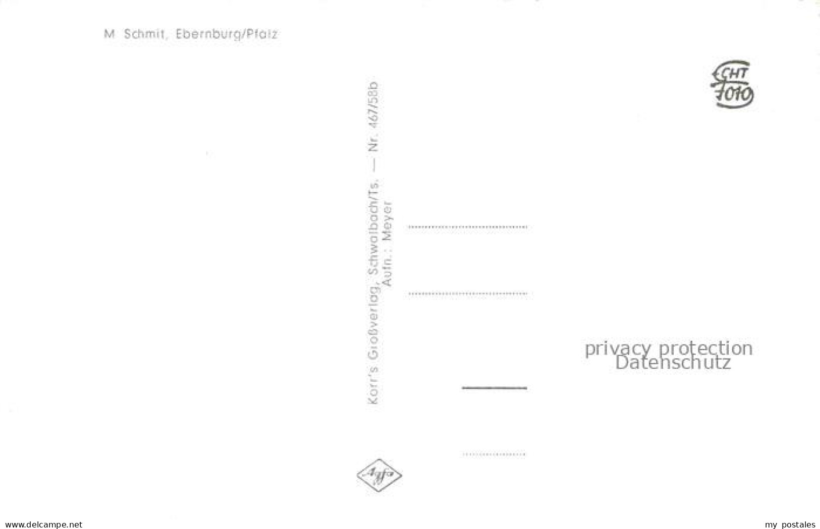 Ebernburg Bad Muenster am Stein-Ebernburg Rheinland-Pfalz Blick von der Bastei a