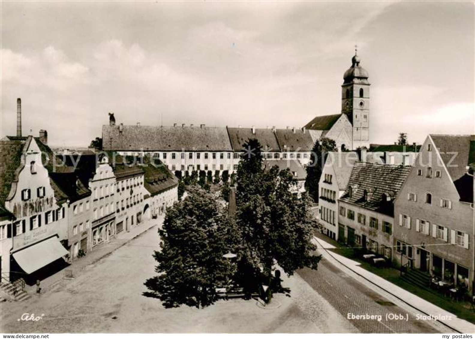 Ebersberg Oberbayern Stadtplatz Kirche