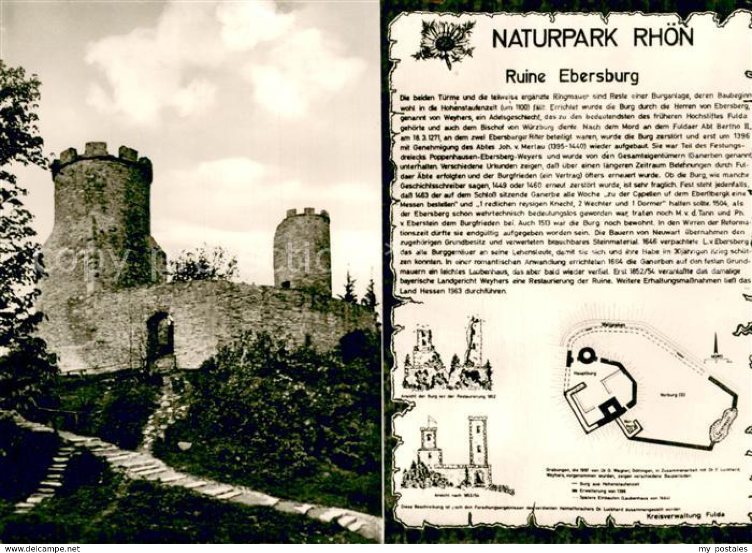 Ebersberg Rhoen Ruine Ebersburg