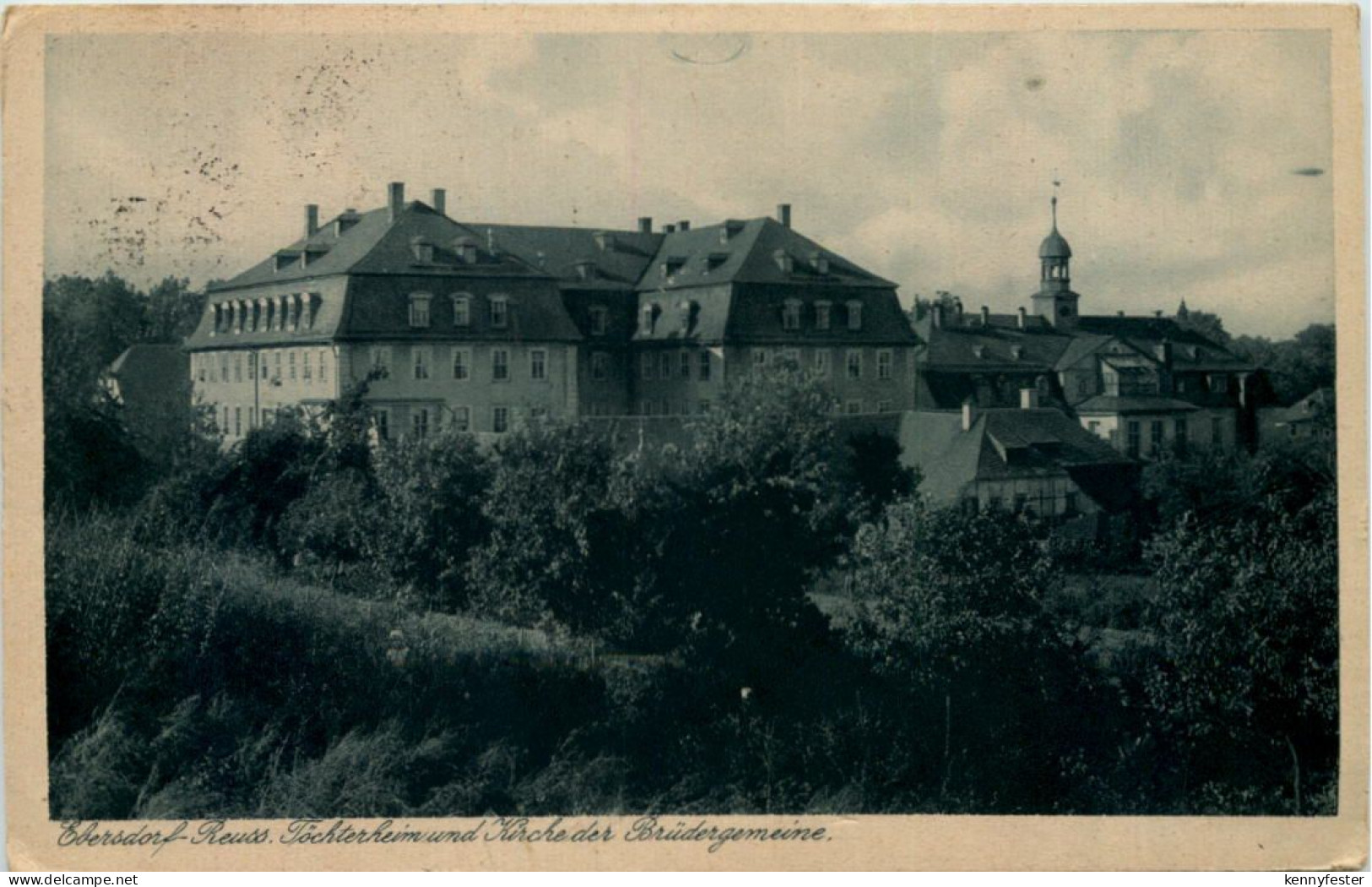 Ebersdorf-Reuss, Töchterheim und Kirche der Brüdergemeine