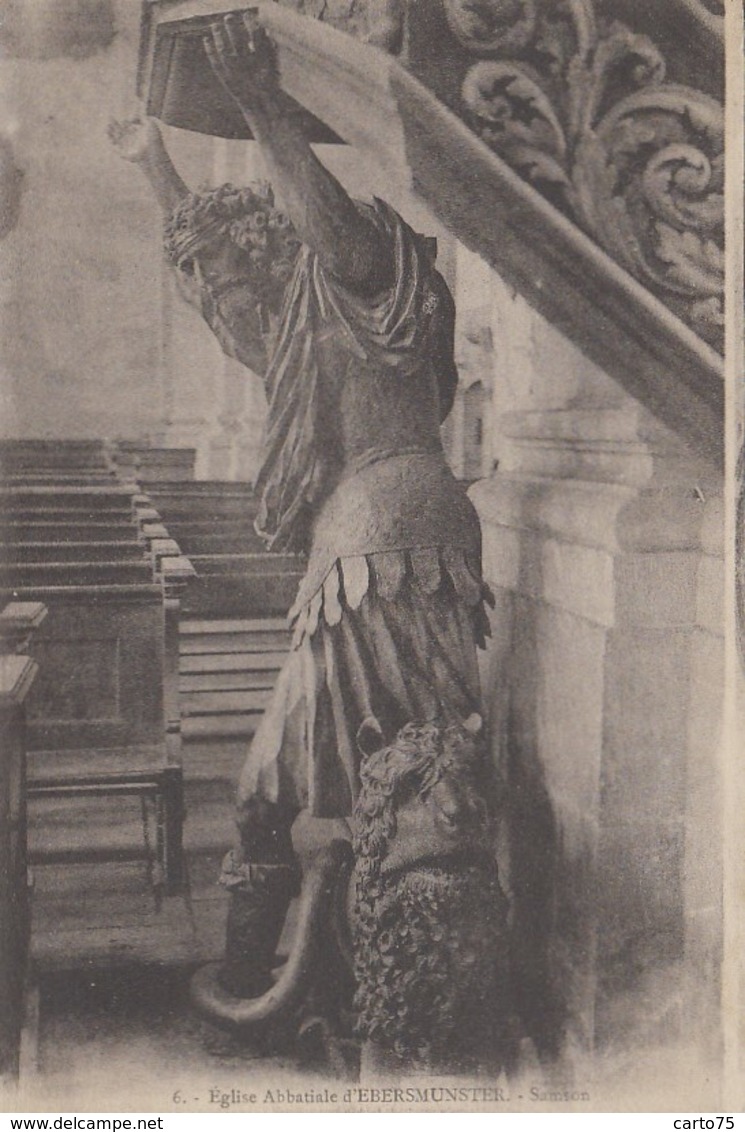 Ebersmunster 67 - Eglise Abbatiale - Sculpture Samson