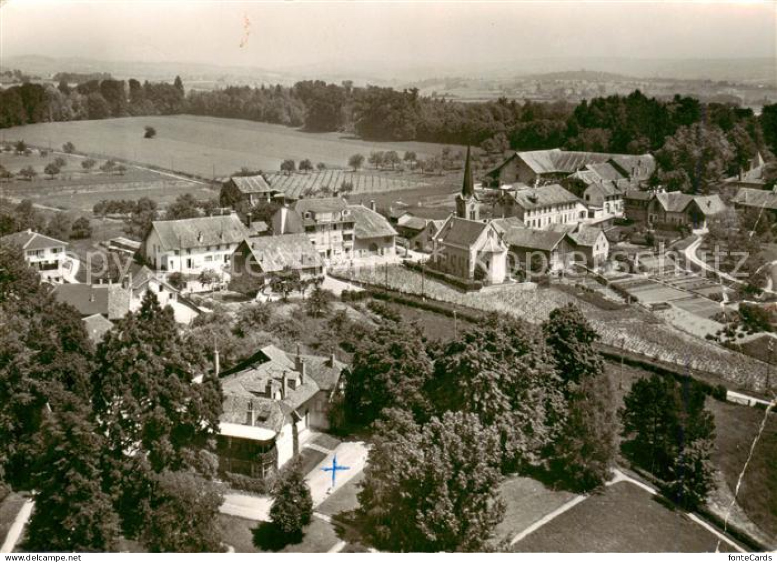 Echichens VD Vue aerienne