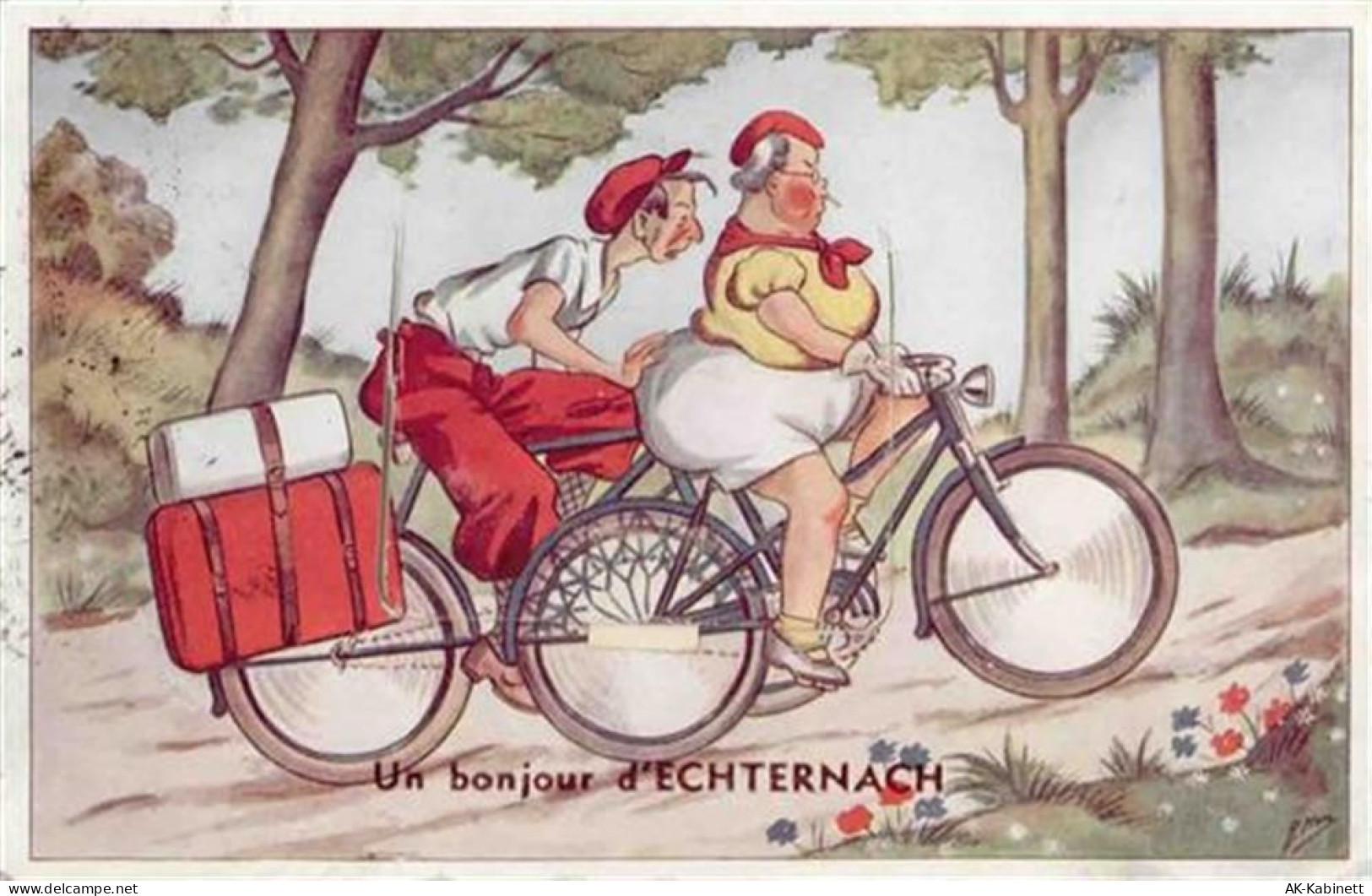 Echternach - Echternach (Luxemburg) Fahrrad mit Leporello I-II - 55096460