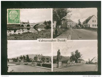 CPSM - Luxembourg - ECHTERNACH - Echternacher Brück ( multivues N. MAth Deutsch Parfumerie en l'état )