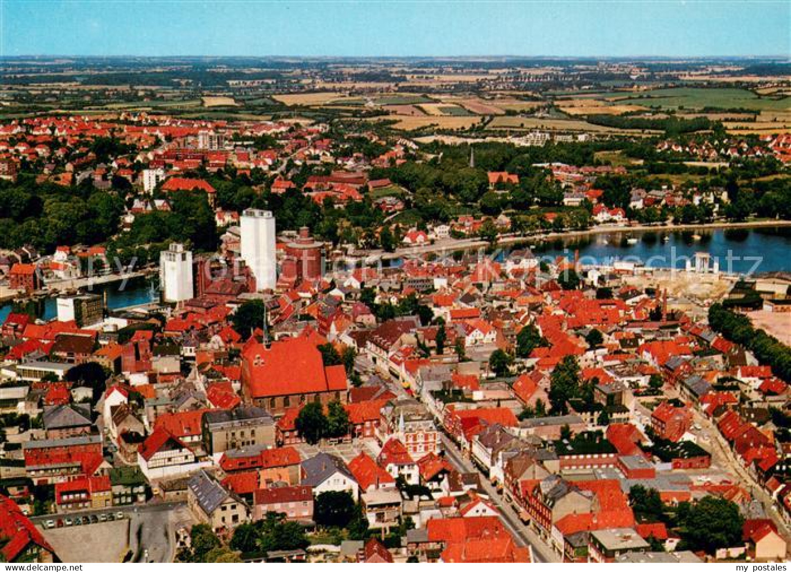 Eckernfoerde Ostseebad Fliegeraufnahme