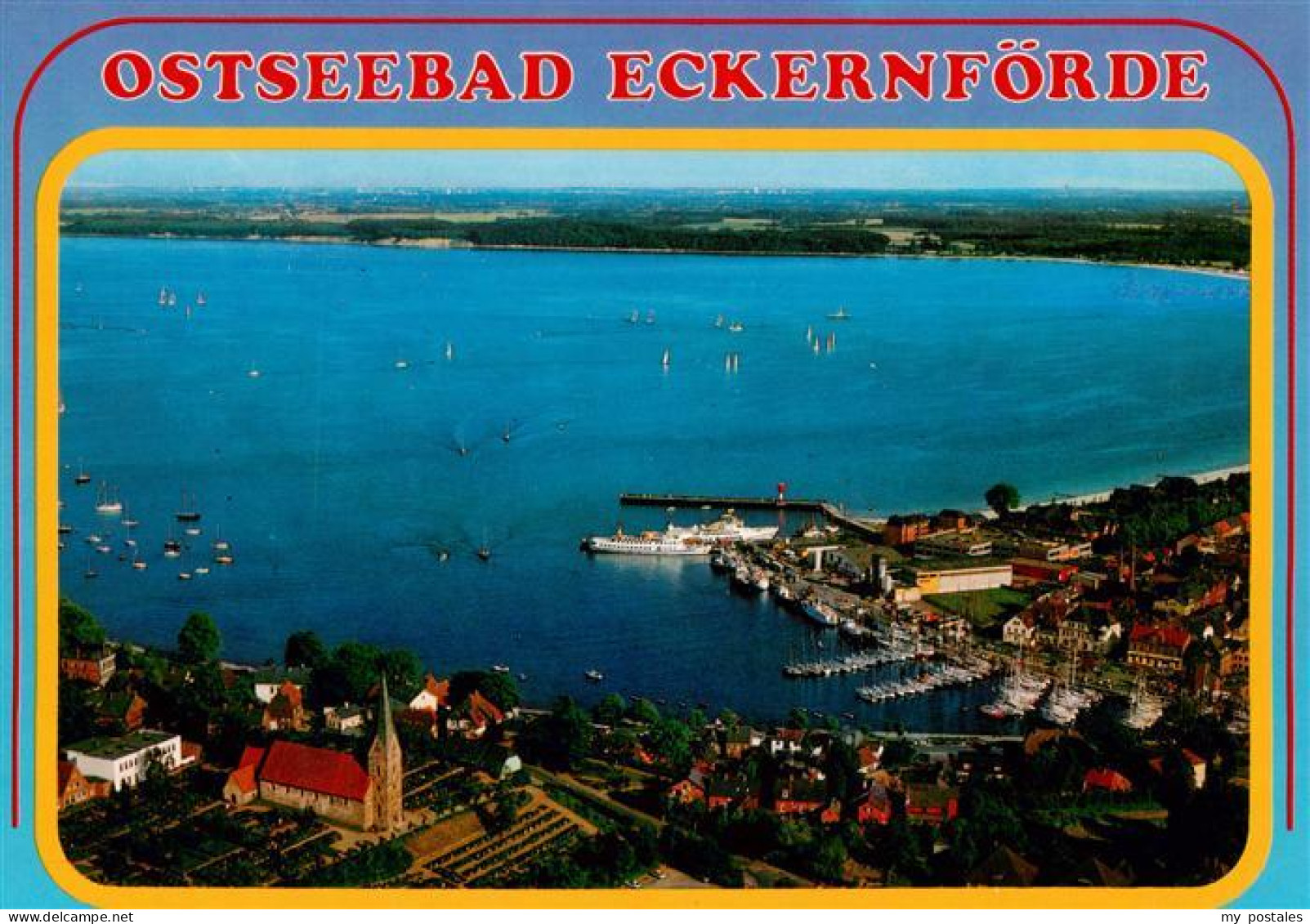 Eckernfoerde Ostseebad Fliegeraufnahme