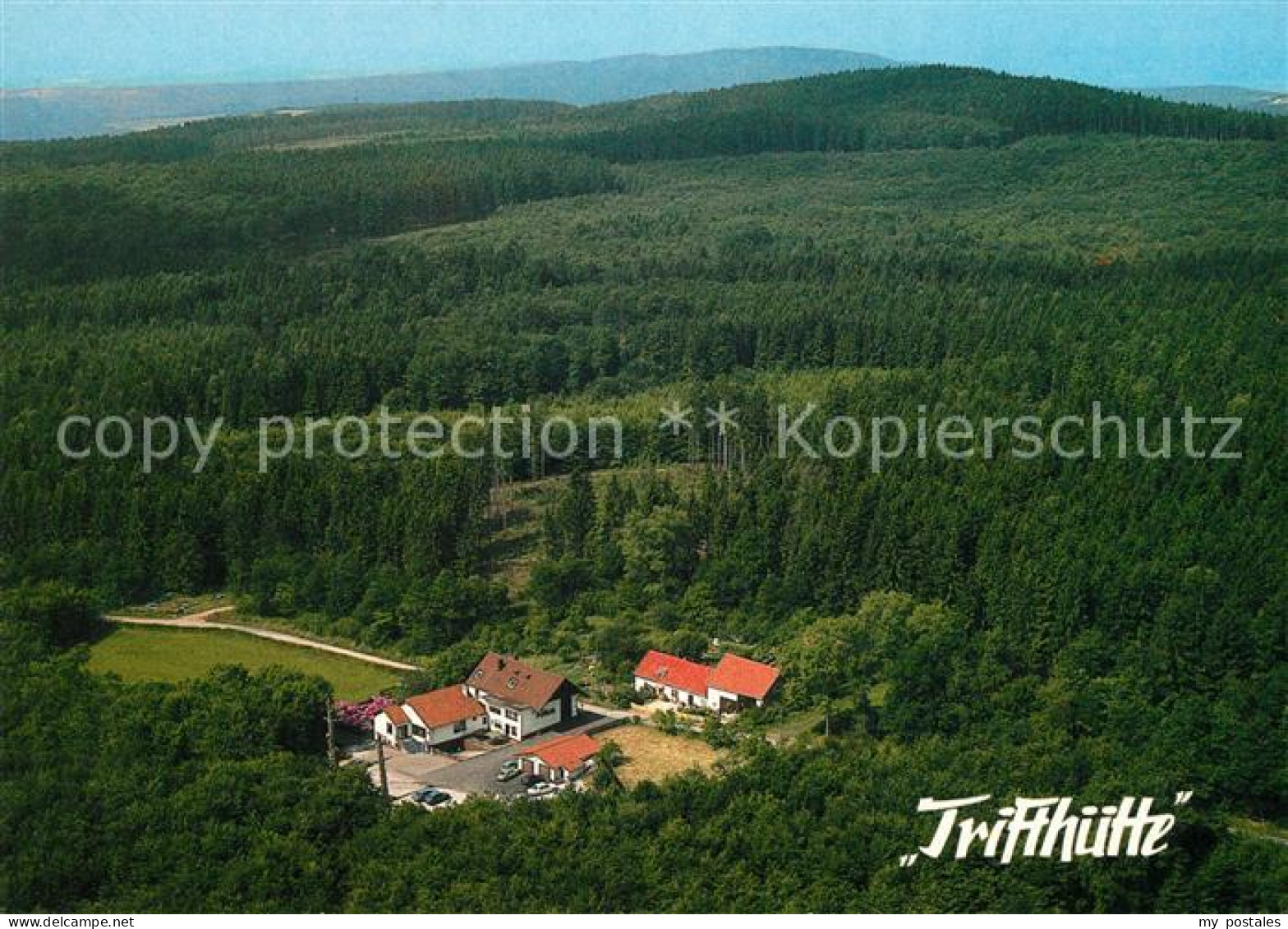 Eckweiler Bad Sobernheim Restaurant Cafe Trifthuette Fliegeraufnahme