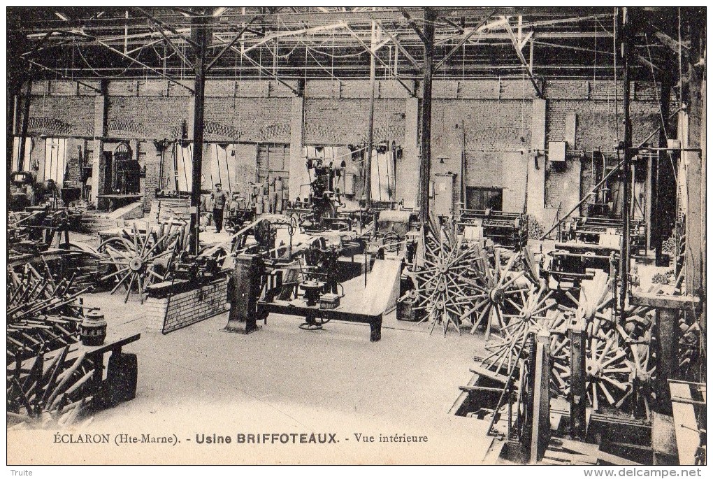 ECLARON-BRAUCOURT-SAINTE- LIVIERE  USINE BRIFFOTEAUX VUE INTERIEURE ANIMEE