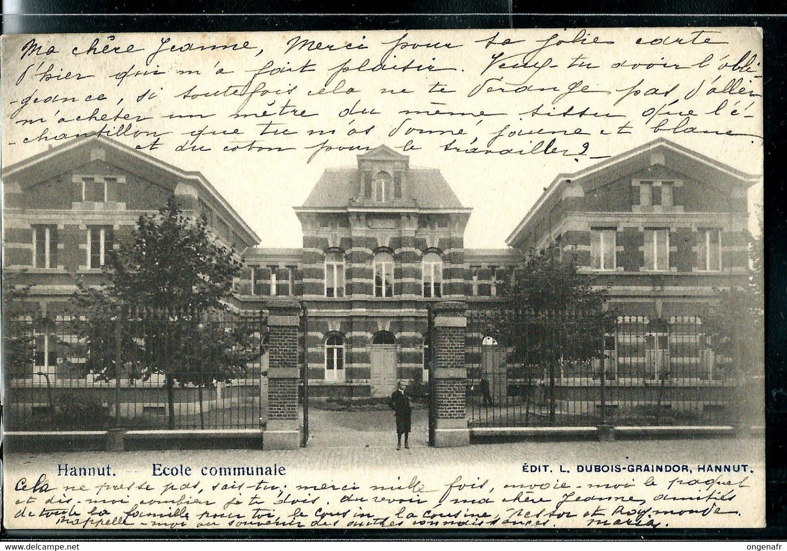 Ecole Communale (écrite: HANNUT 0/09/1903)