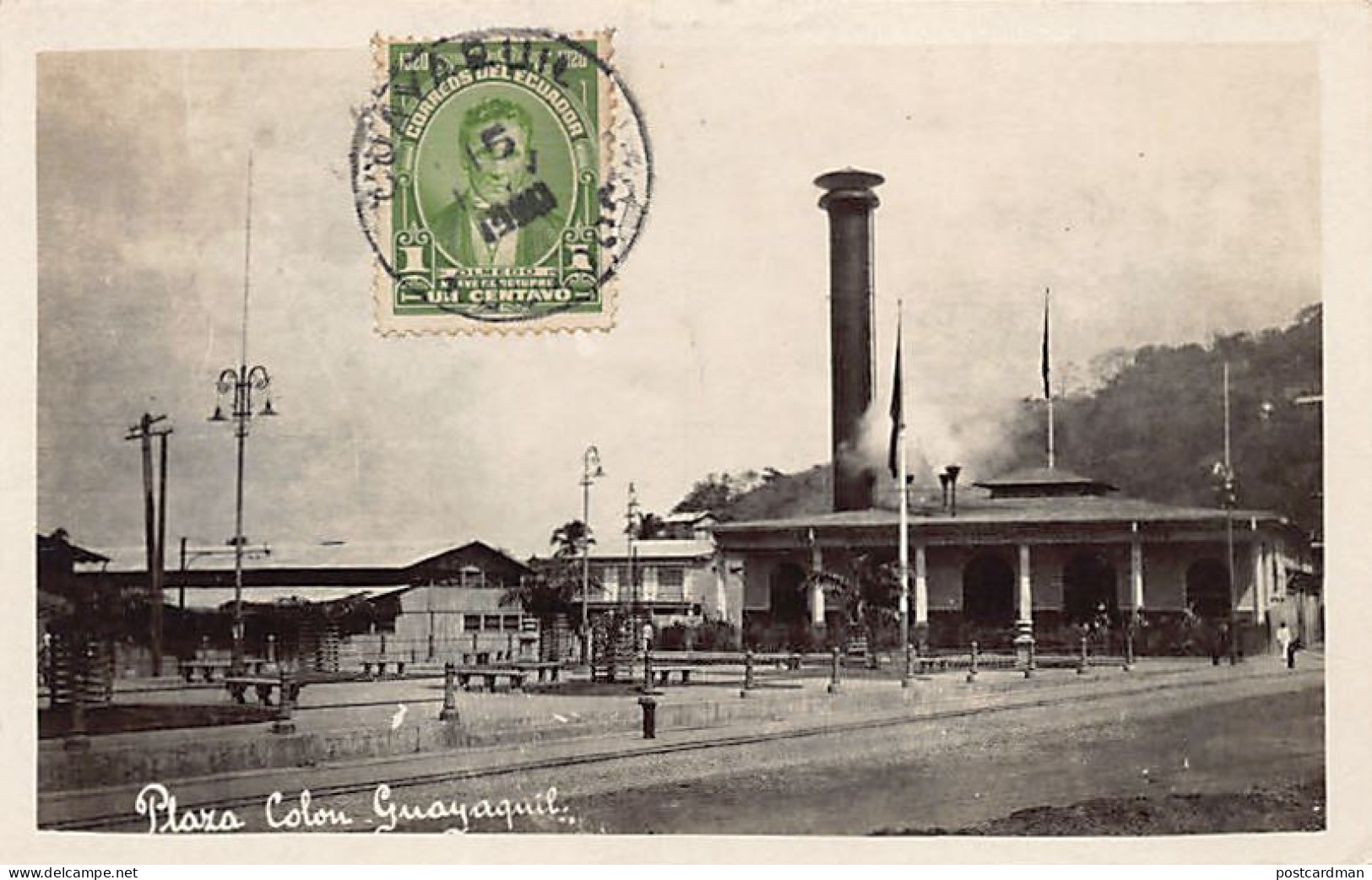 Ecuador - GUAYAQUIL - Plaza Colon - REAL PHOTO - Ed. desconocido