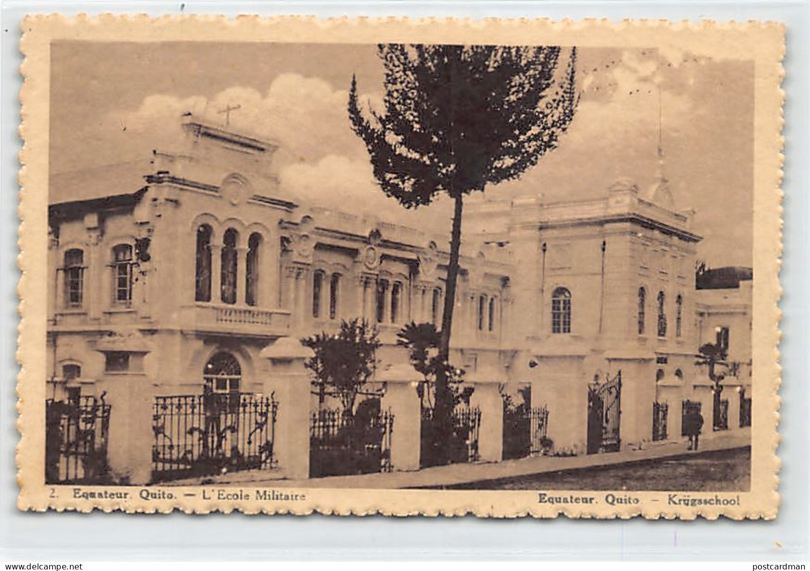 Ecuador - QUITO - La escuela militar - Ed. Martougin 2