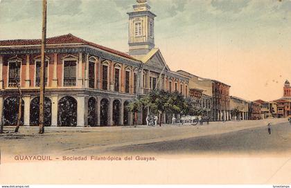 Ecuador Guayaquil Sociedad Filantropica del Guayas vintage postcard