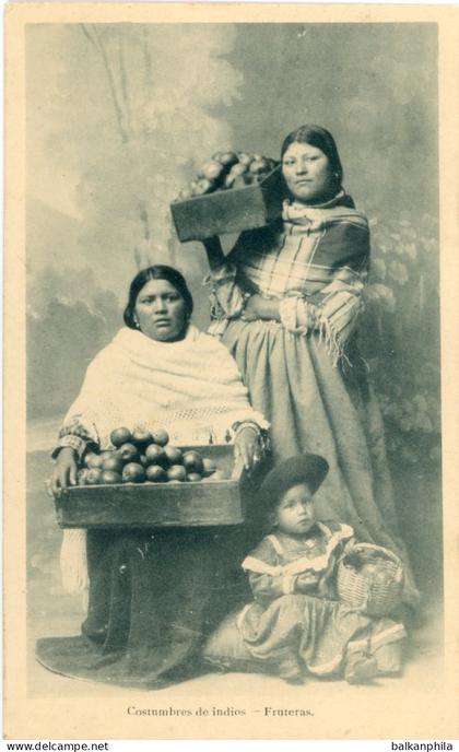 Ecuador Indigenous Women Fruit Sellers