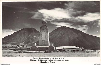 Ecuador - Linea Equinoccial - POSTAL FOTO - Ed. desconocido
