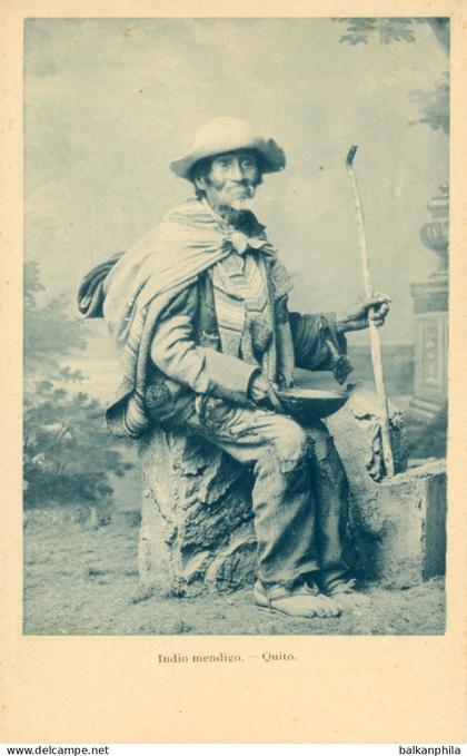 Ecuador Quito Indian Beggar