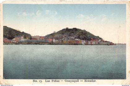 L476 Ecuador Guayaquil 1934 Las Penas vintage postcard