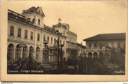 PC ECUADOR, CUENCA, COLEGIO SEMINARIO, Vintage Postcard (b22358)
