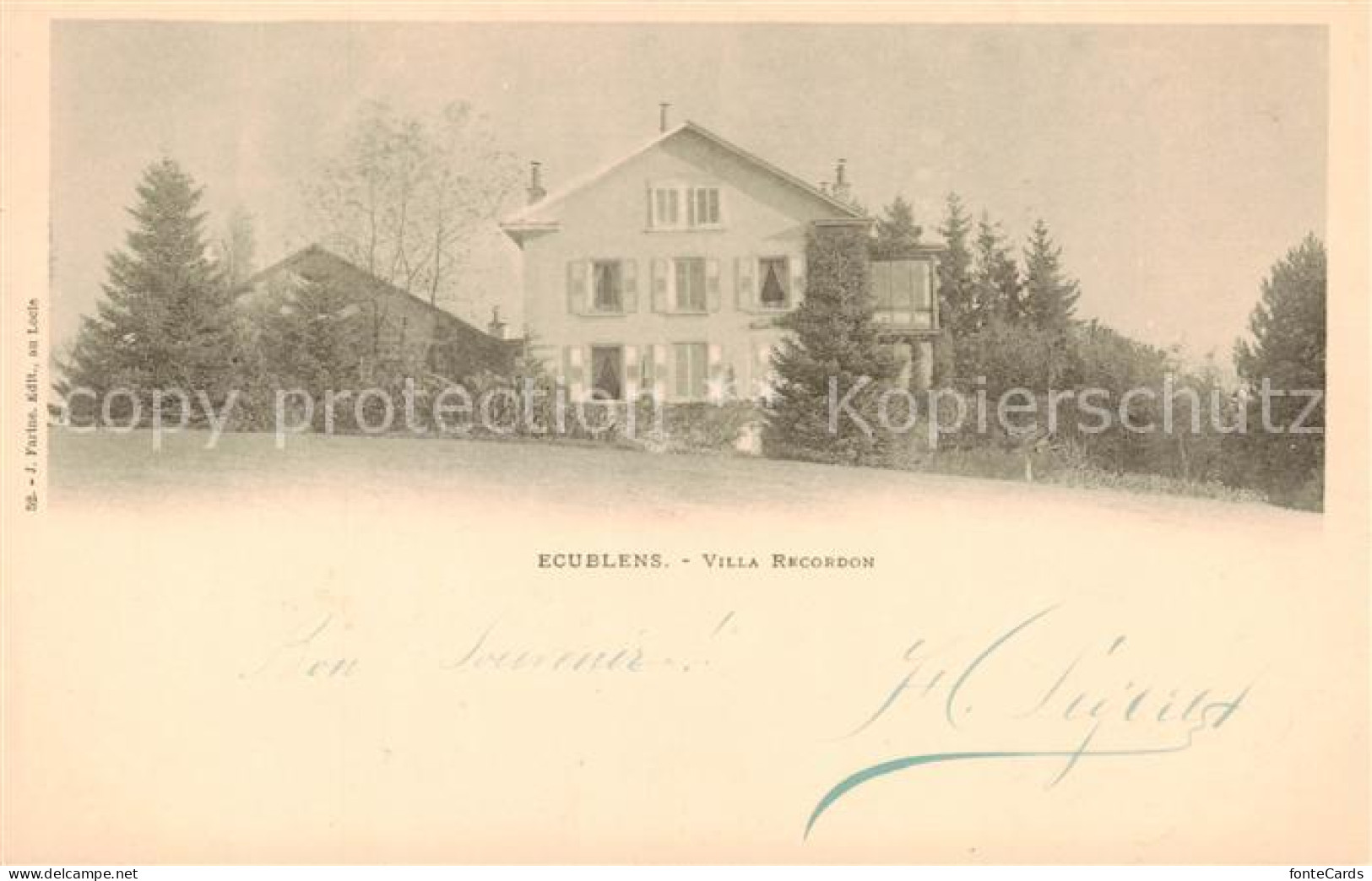 Ecublens FR Villa Recordon