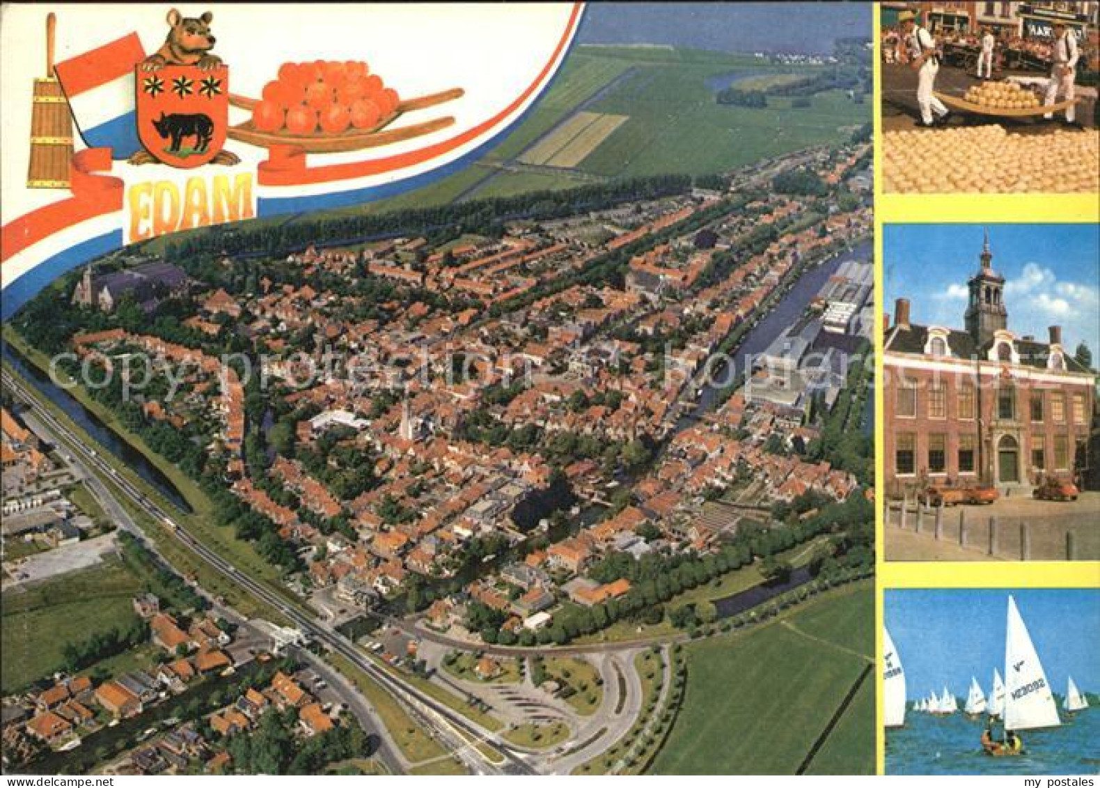 Edam Fliegeraufnahme Segelboot