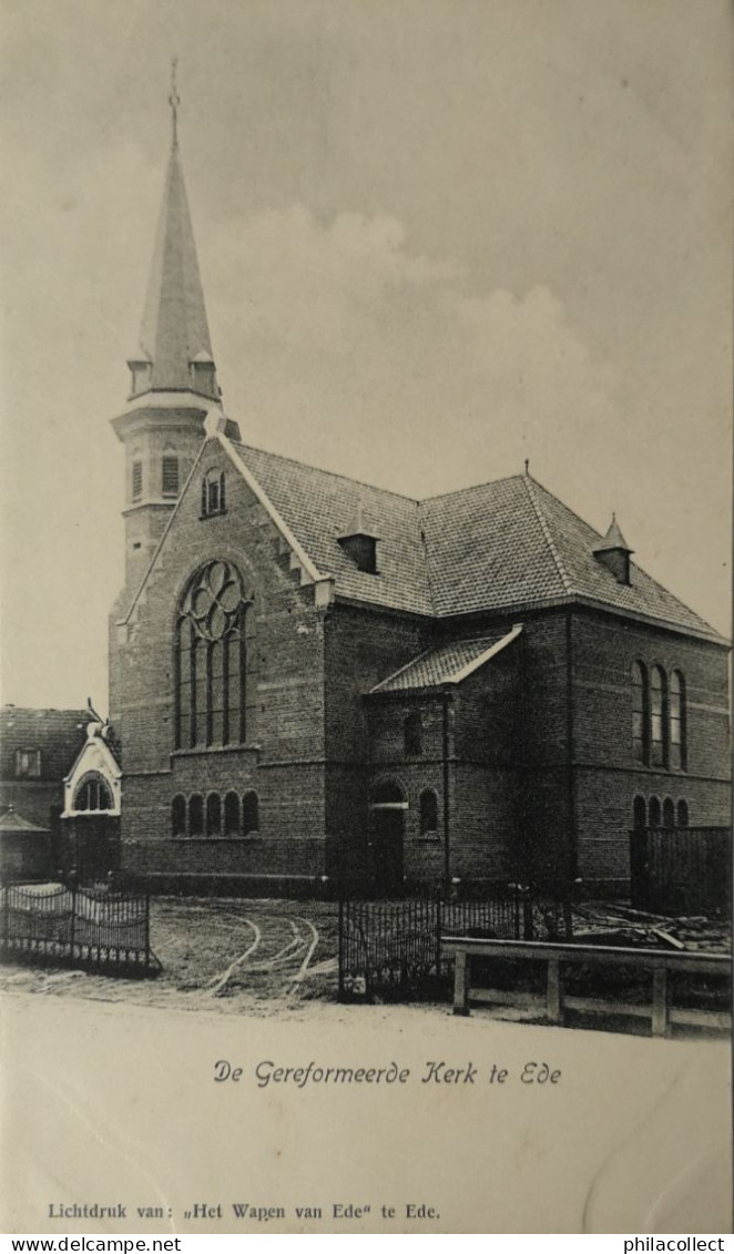 Ede (Gld.) De Gereformeerde Kerk ca 1900 uitg. Het Wapen van Ede