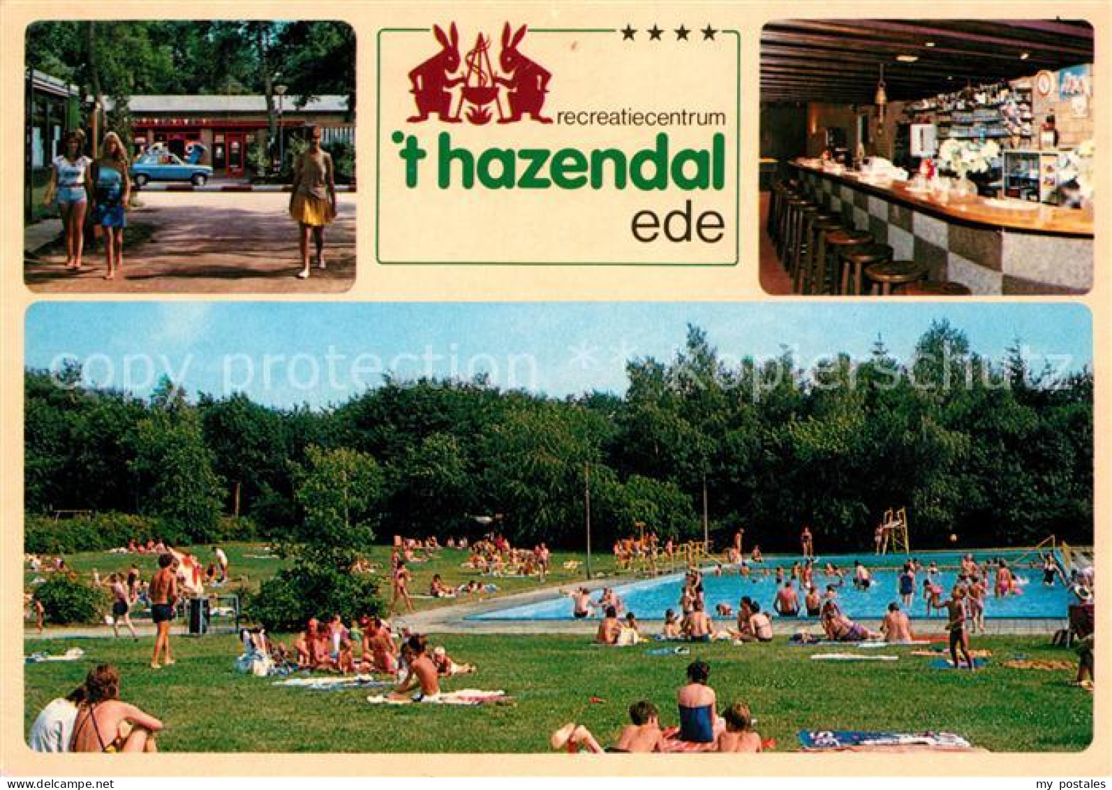 Ede Netherlands Gezelligheidscentrum Bungalowtenten Zwembad