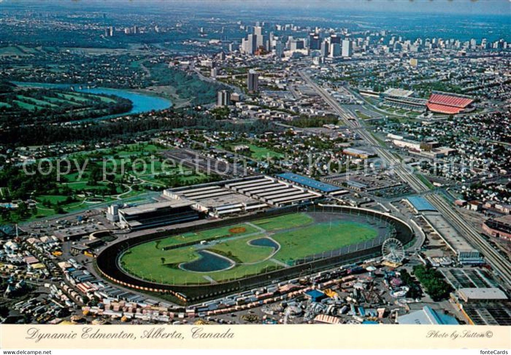 Edmonton Alberta Dynamic Edmonton Stadium aerial view