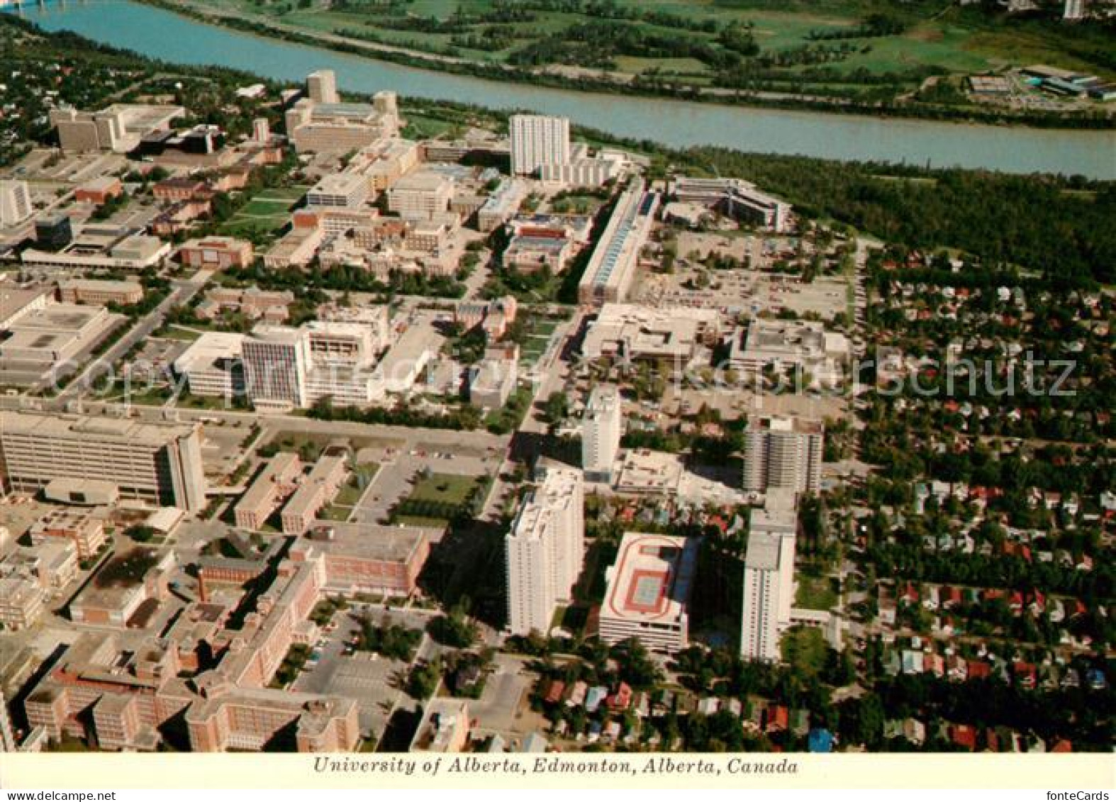 Edmonton Alberta Fliegeraufnahme