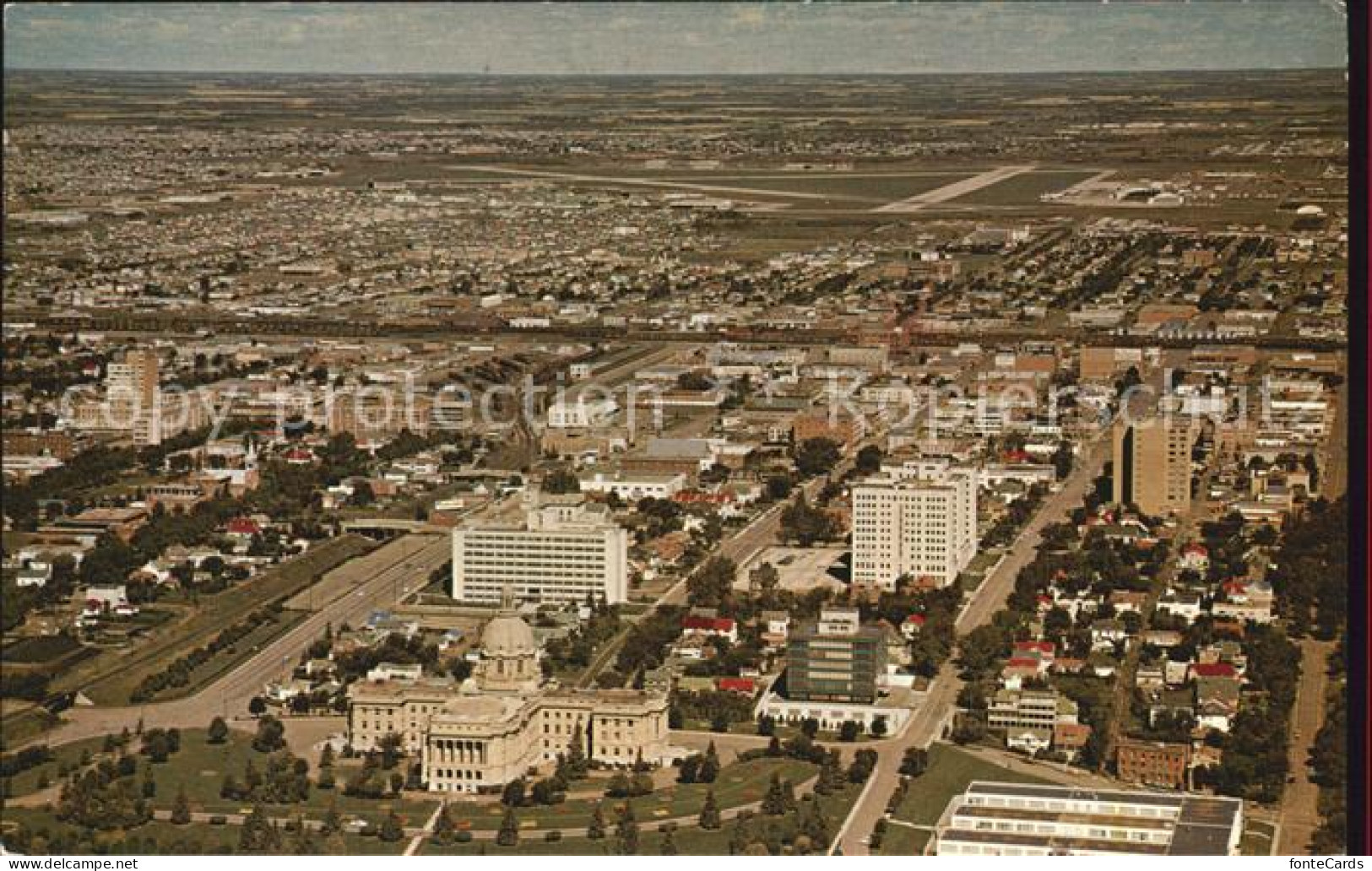 Edmonton Alberta Fliegeraufnahme Governmental Area