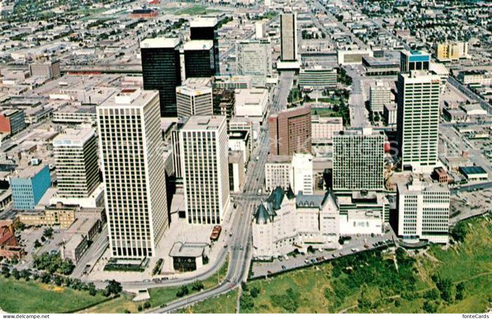 Edmonton Alberta Fliegeraufnahme Skyline