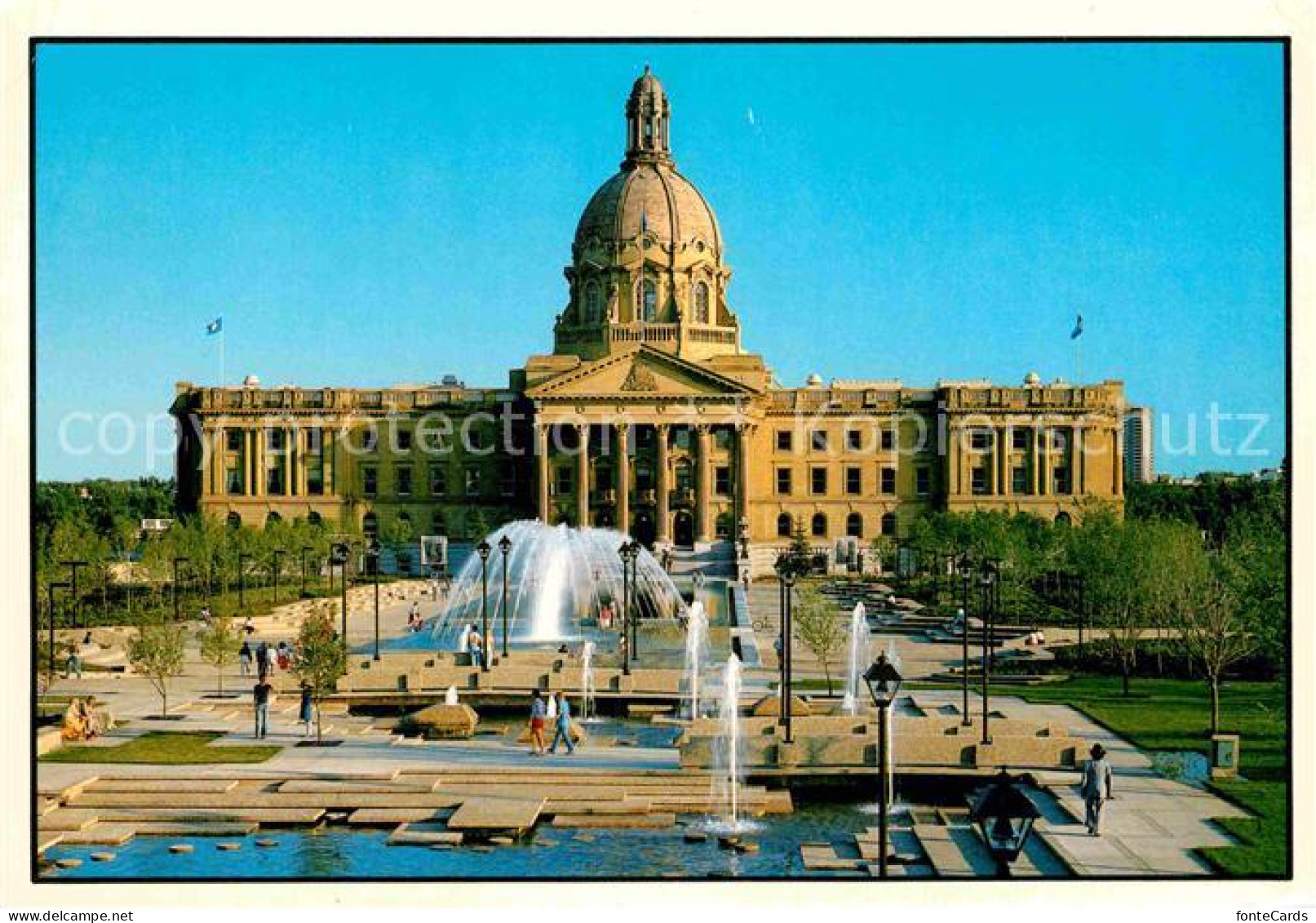 Edmonton Alberta Fontaene Legislative Building