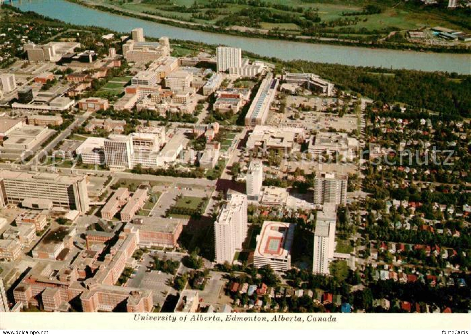 Edmonton Alberta University of Alberta Fliegeraufnahme