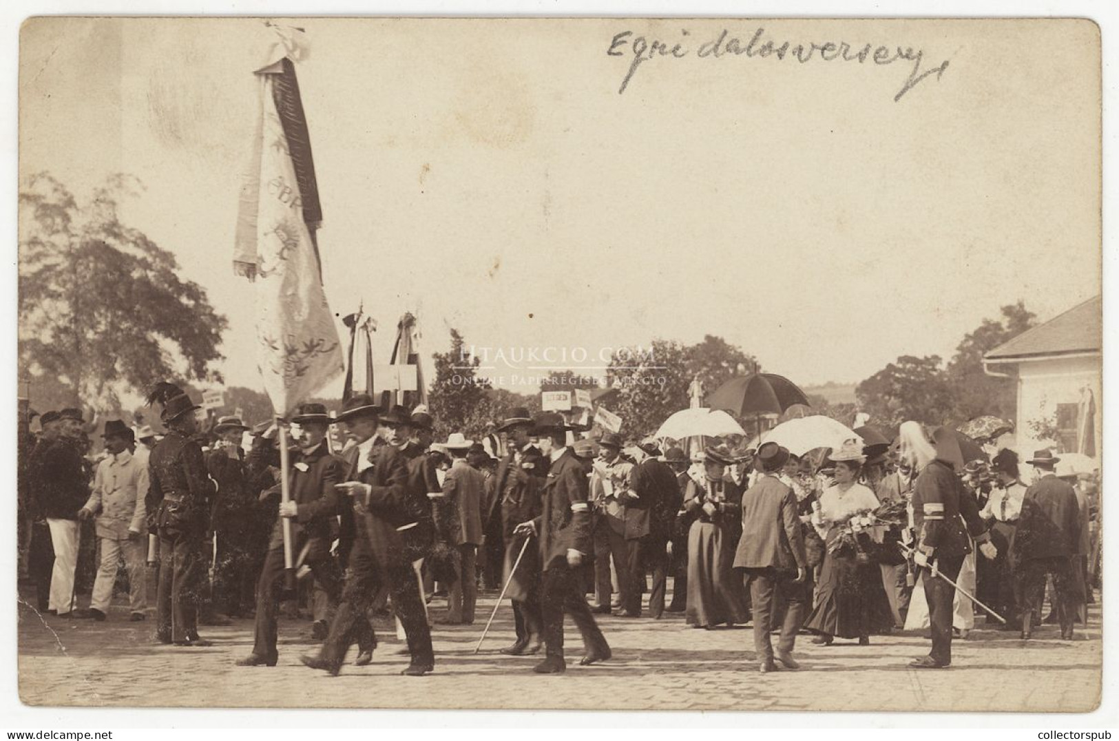 EGER  1910-20. Dalosverseny, fotós képeslap