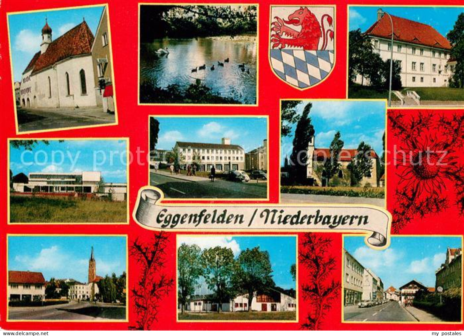Eggenfelden Kirche Schwanenteich Teilansichten