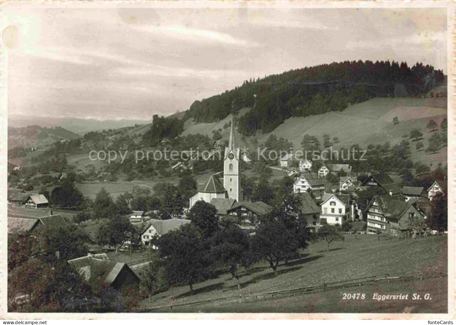 Eggersriet SANKT GALLEN SG Panorama Kirche