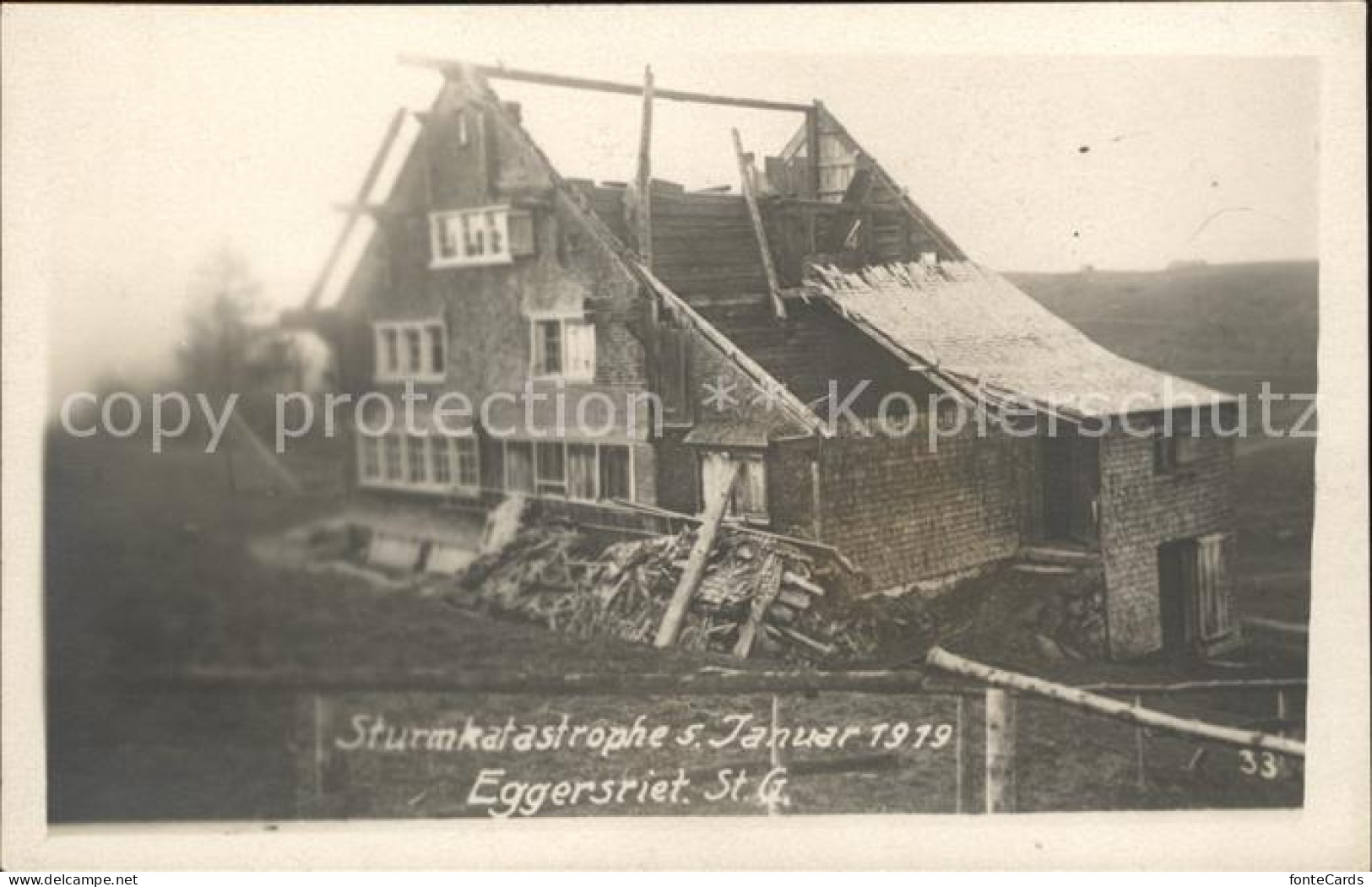 Eggersriet Sturmkatastrophe Januar 1919