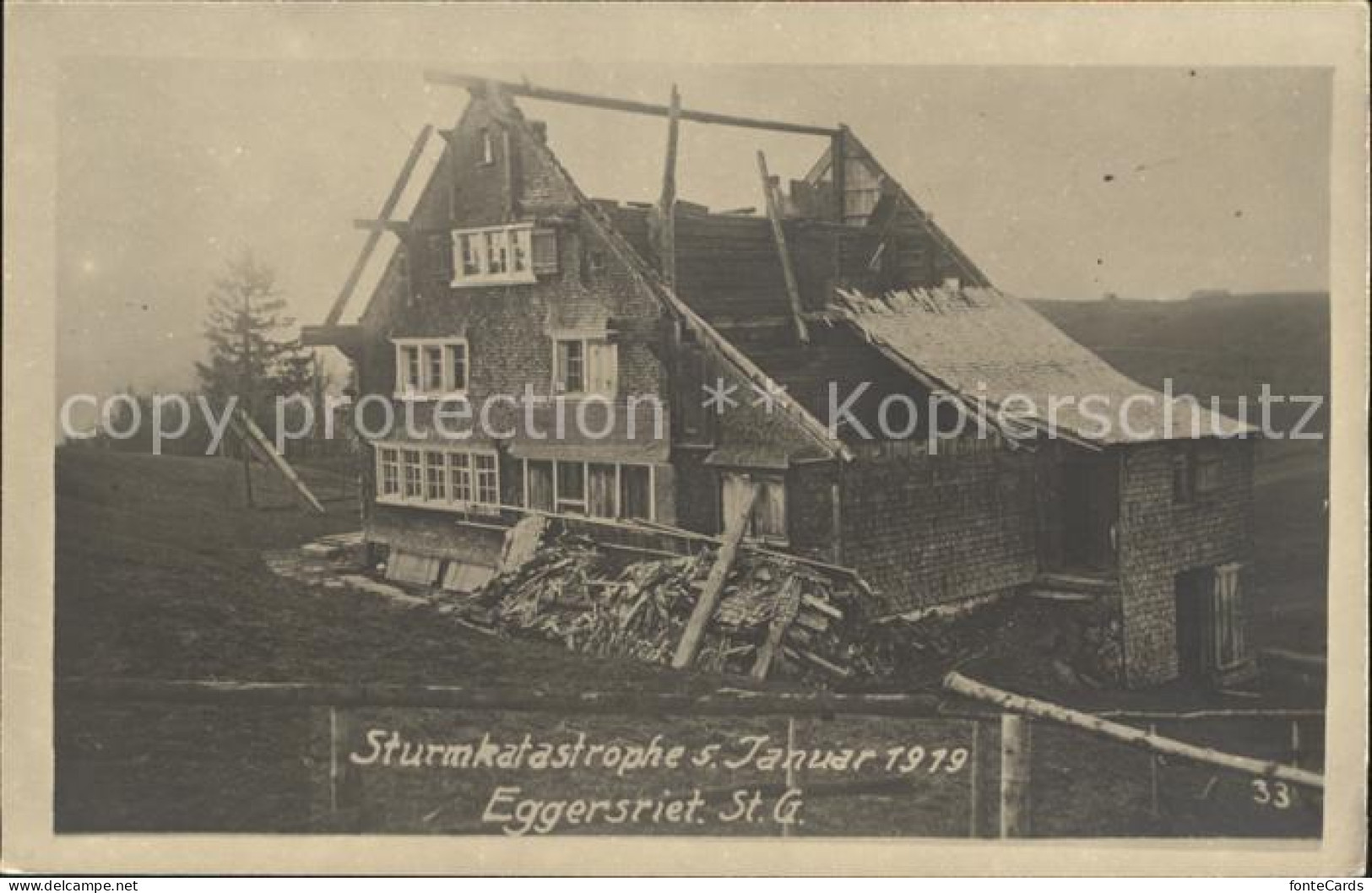 Eggersriet Sturmkatastrophe Januar 1919