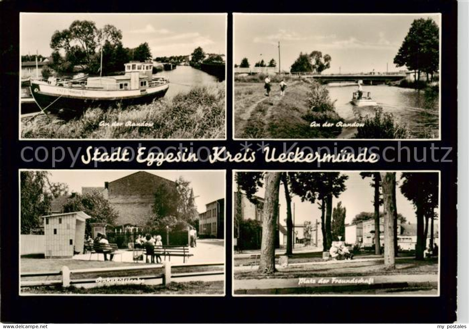 Eggesin An der Randow Bahnhofstrasse Platz der Freundschaft