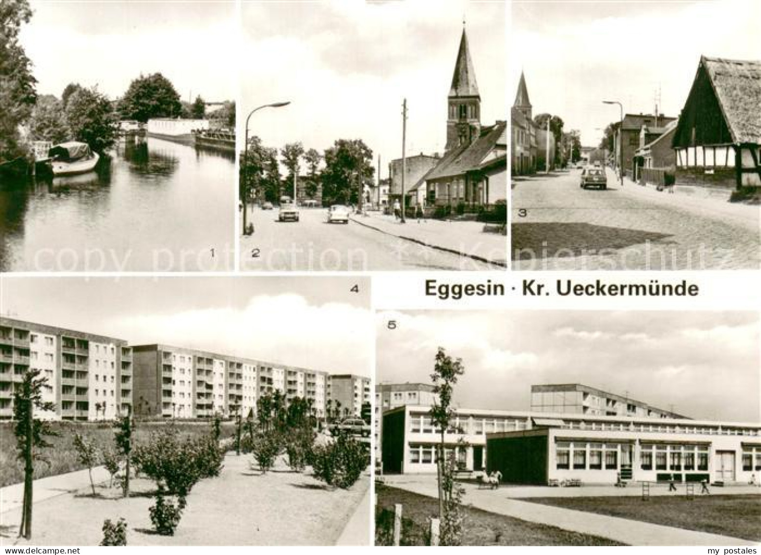 Eggesin Hafen an der Randow Bahnhofstrasse Strasse der Freundschaft Hans Fischer