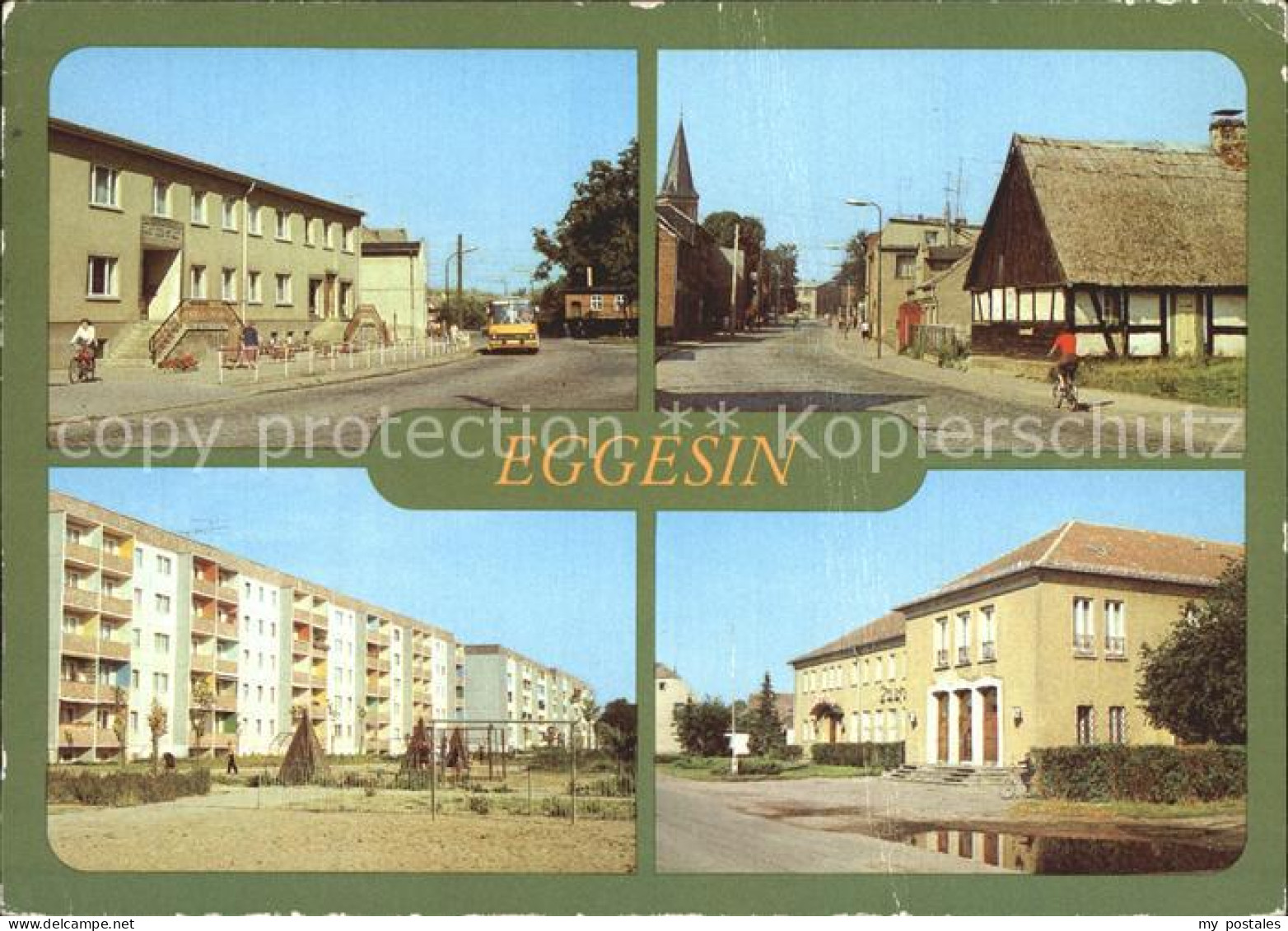 Eggesin Rathaus Strasse der Freundschaft Hotel Mecklenburg