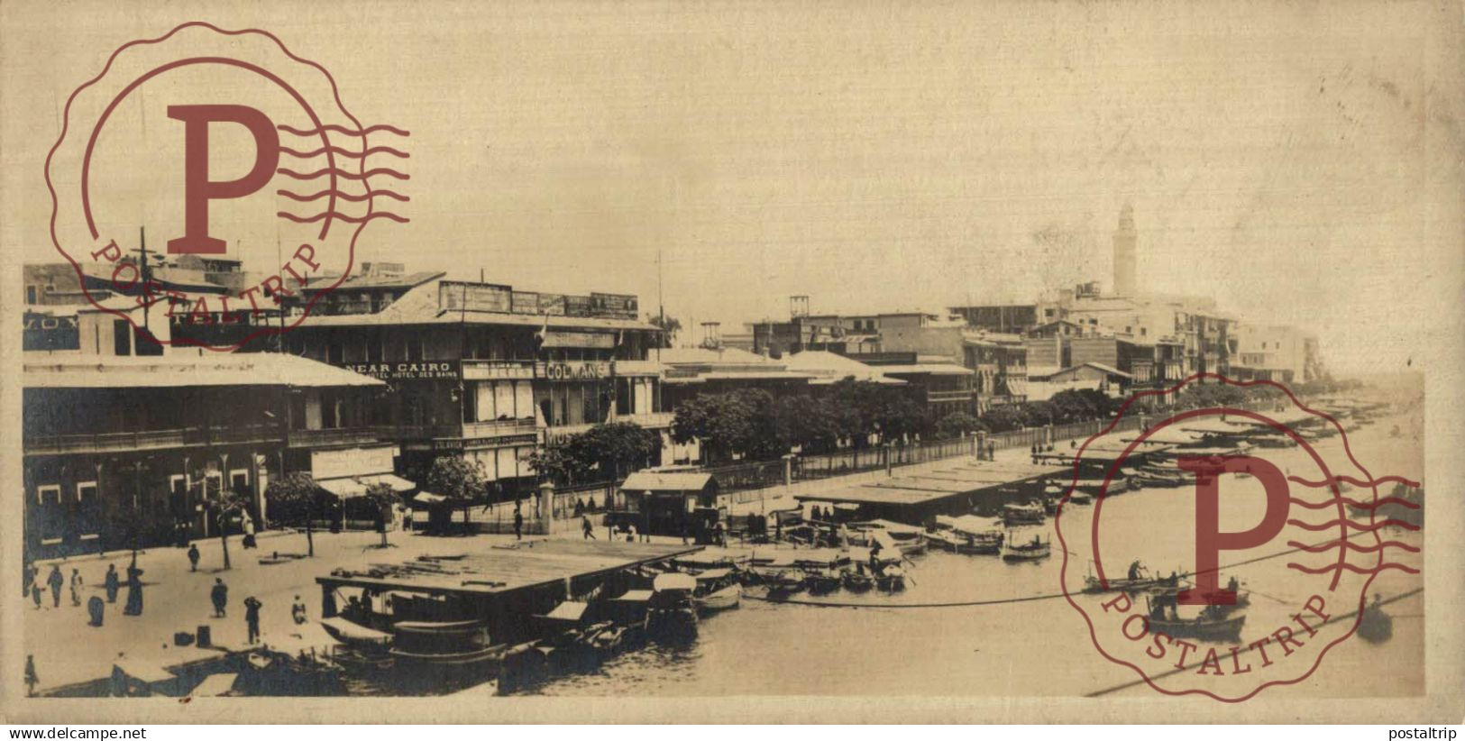 EGIPTO. EGYPTE. EGYPT. RPPC. PORT SAID. LE QUAI. 15X7CM FOTOGRAFICA