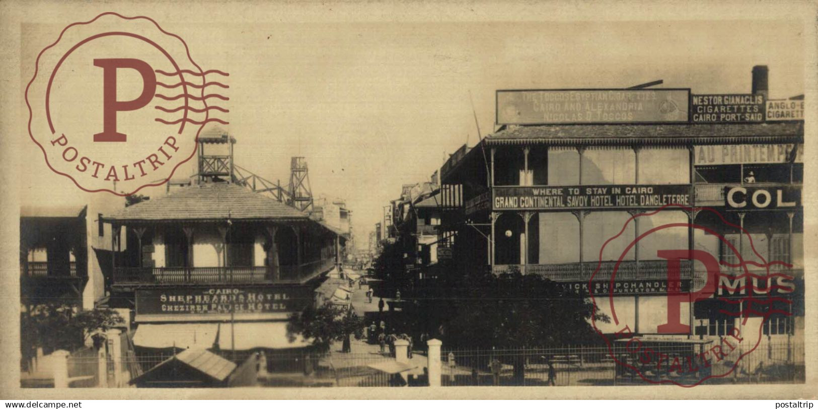 EGIPTO. EGYPTE. EGYPT. RPPC. PORT SAID. RUE DE COMMERCE. 15X7CM FOTOGRAFICA