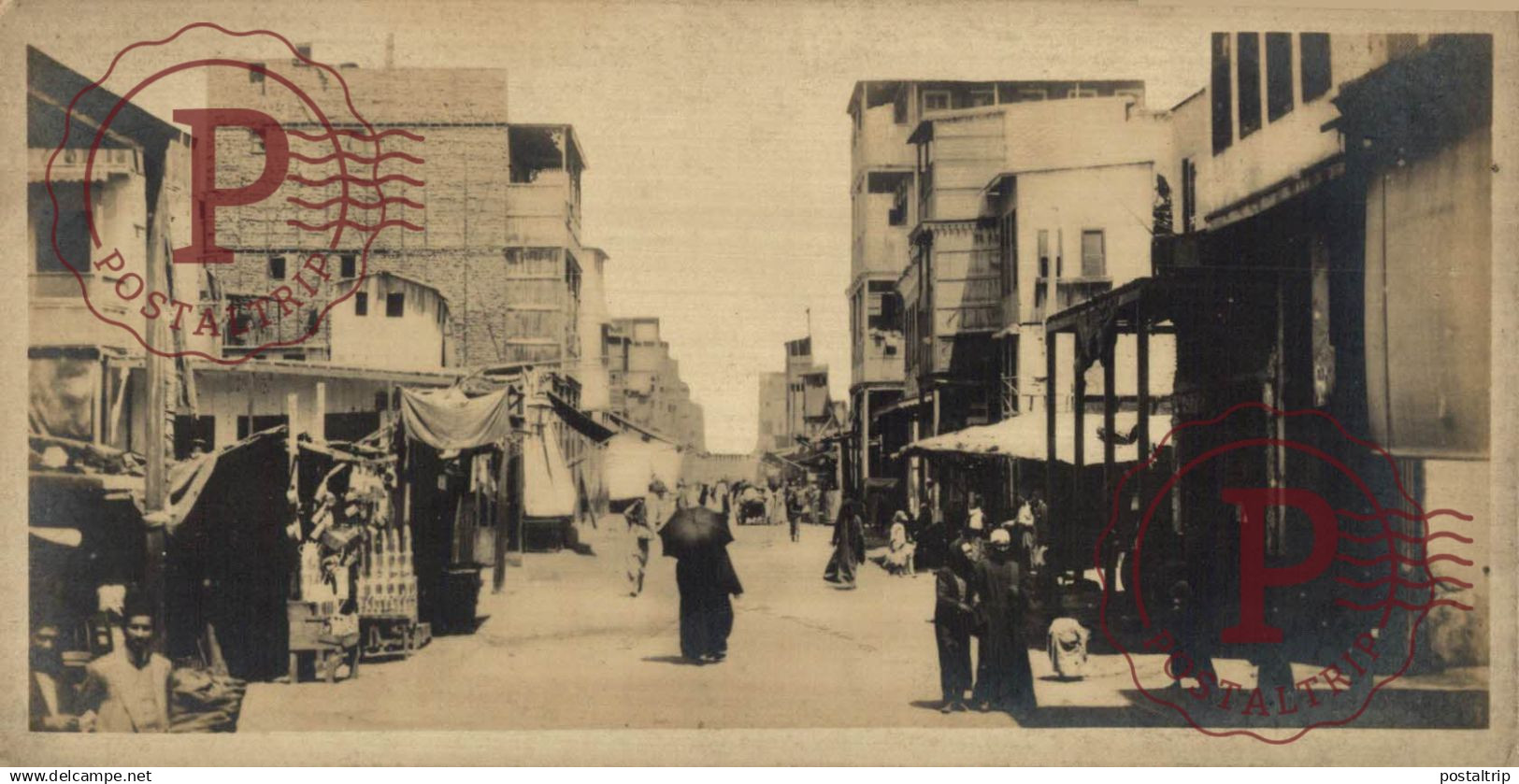 EGIPTO. EGYPTE. EGYPT. RPPC. PORT SAID. RUE DE VILLAGE ARABE. 15X7CM FOTOGRAFICA.