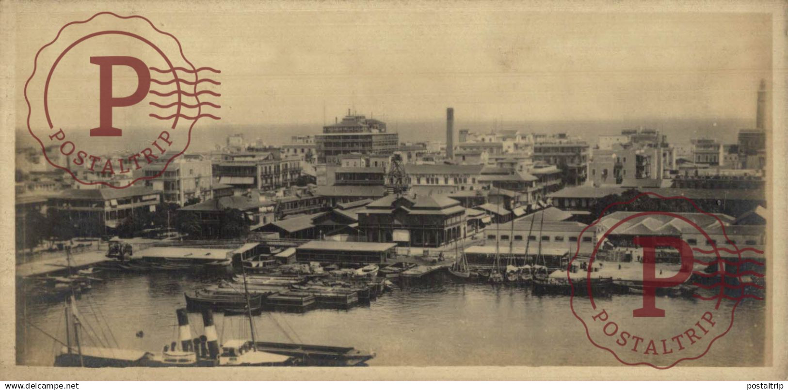 EGIPTO. EGYPTE. EGYPT. RPPC. PORT SAID. VUE GENERALE. 15X7CM FOTOGRAFICA.
