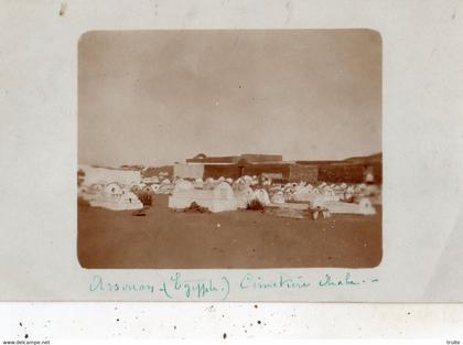 ASSOUAN CIMETIERE ARABE (CARTE PHOTO )