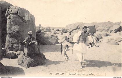 Egypt - ASWAN - Granot quarries - Publ. L.L. Levy 23